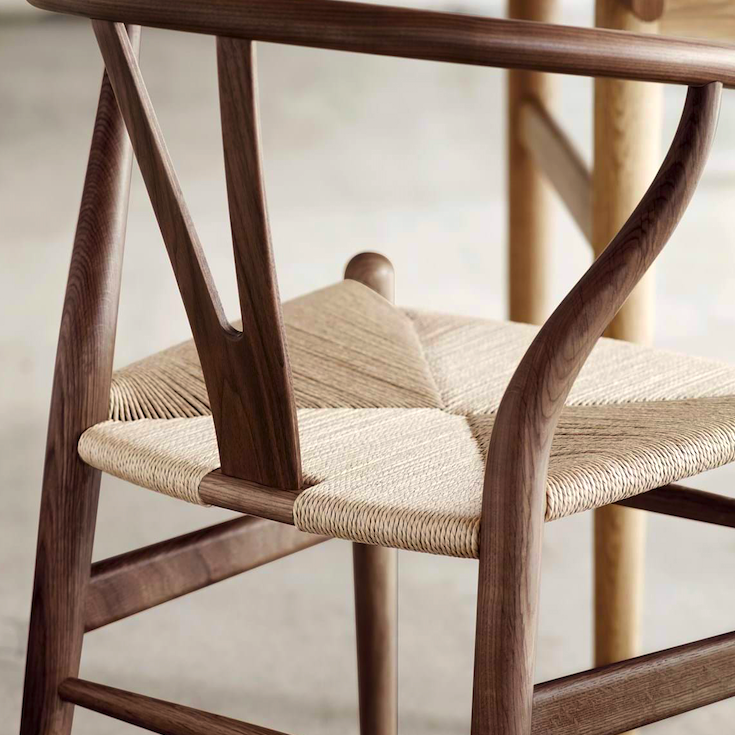 CH24 chair with original danish cord